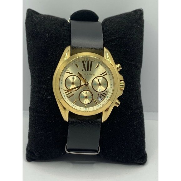 Michael Kors MK5908 Women\'s Black Leather Analog G main image 9